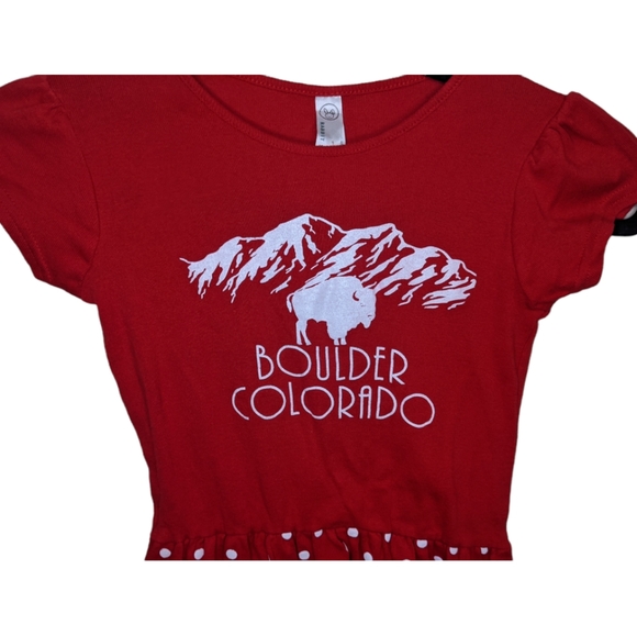 Rabbit Skins Red Child's Dress 🐰🌟 Size 4 - Picture 5 of 6